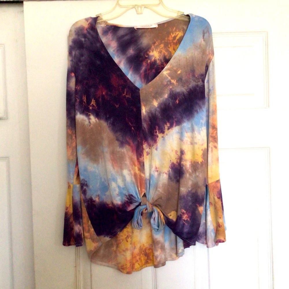 Veronica M Tie Die Top Small